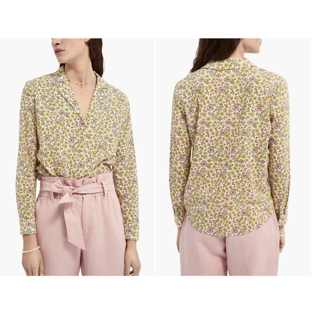 Scotch & Soda Maison Scotch Ditsy Floral Button Down Shirt Summer‎ Edition Small